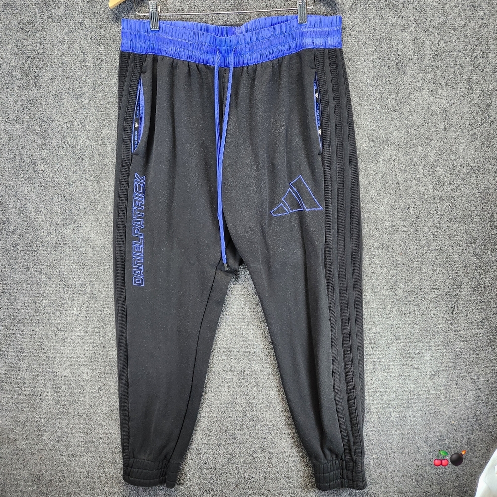 Adidas Daniel Patrick X Hoops Basketball Jogger Pants Mens XL Black GU2285